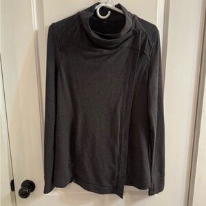 Lululemon Coast Wrap Heathered Mod Black